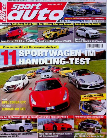 Deckblatt Sport Auto (01/2016)